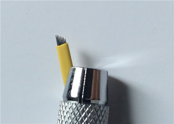 China 0.25m m acero inoxidable de 7 de los pernos agujas de la ceja 3D Microblading para el maquillaje permanente proveedor