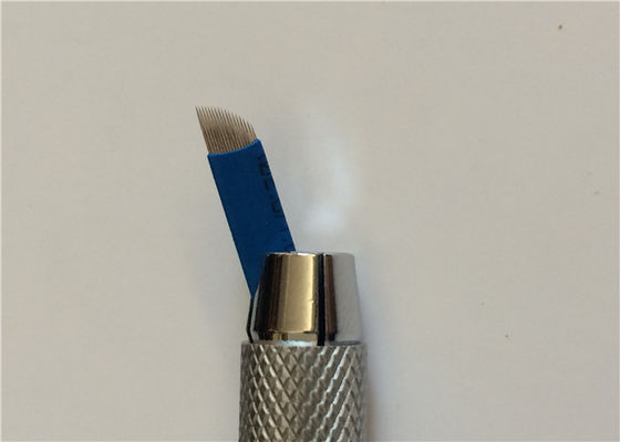 China Azul agujas de bordado permanentes del maquillaje 3D de los pernos de 0,25 milímetros 17 para los tatuajes proveedor