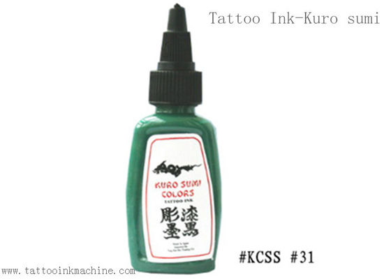 China El tatuaje eterno de Kuro Sumi 1OZ entinta el color verde para el tatuaje del cuerpo proveedor