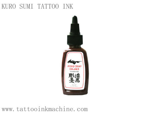 China Tinta eterna Kuro Sumi 1OZ del tatuaje del color de Brown para el tatuaje permanente del cuerpo del maquillaje proveedor