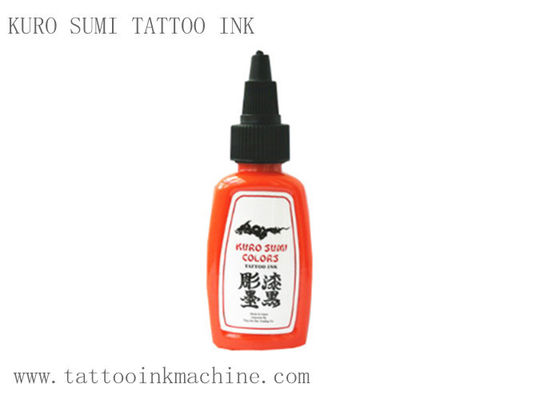 China OEM eterno de Kuro Sumi de la tinta del tatuaje del color anaranjado para el tatuaje del cuerpo proveedor