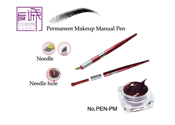 China Pluma manual permanente a pulso del maquillaje de la ceja del tatuaje con la cuchilla proveedor