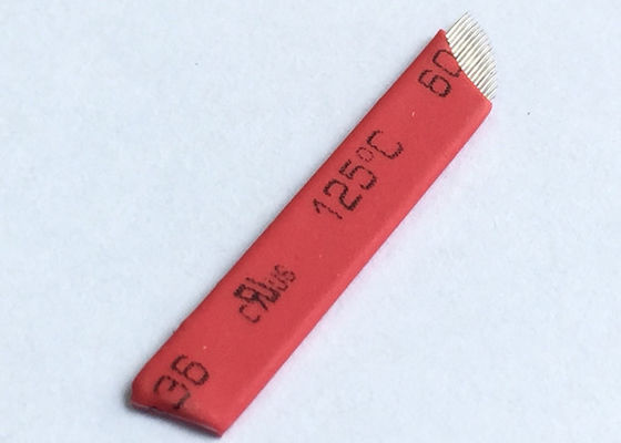 China Cuchilla permanente roja de las agujas del maquillaje de Microblading/de las agujas de la ceja proveedor