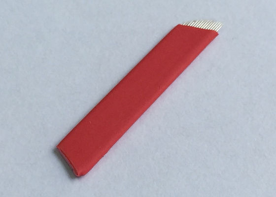 China Agujas permanentes rojas disponibles del maquillaje, agujas de la cuchilla del tatuaje de la ceja proveedor