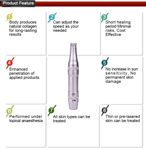 Marque con una cicatriz la máquina permanente del maquillaje del retiro - pluma micro auto eléctrica del sello de Needling Derma 2