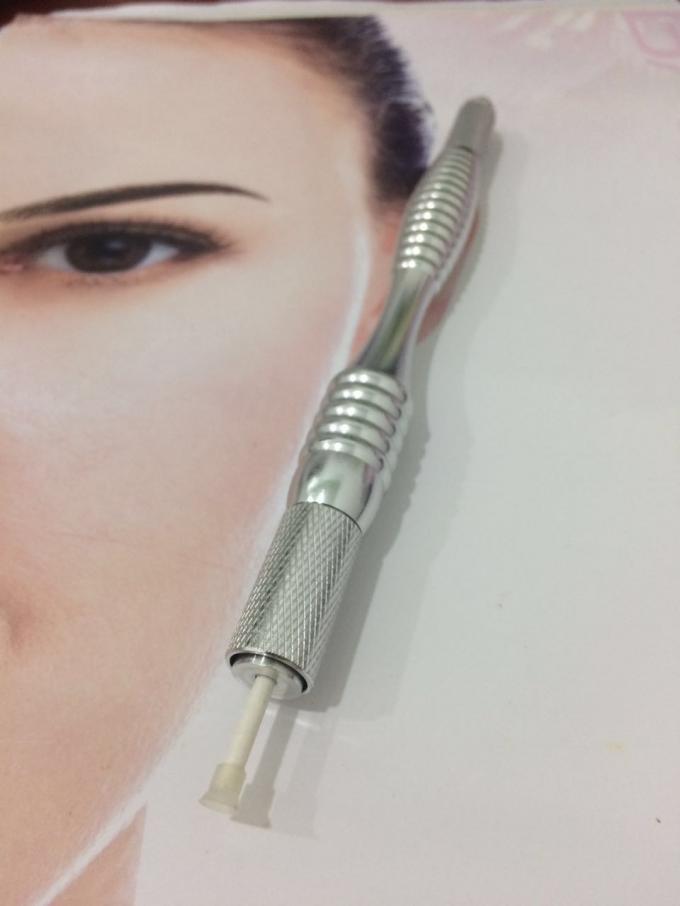 Pluma del tatuaje/Microblading cosméticos manuales de aluminio Pen For Eyebrow Tattoo 2