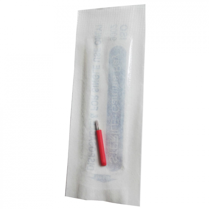 La ronda 17RL empaña 3D Emberiory Pen Permanent Makeup Needles Blade manual para el labio 0