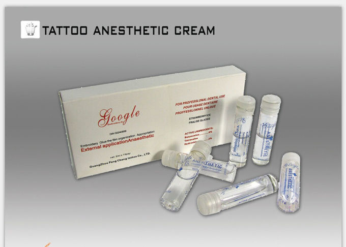 Crema anestésica tópica del Benzocaine el 8% para los tatuajes/las cejas bordadas 0