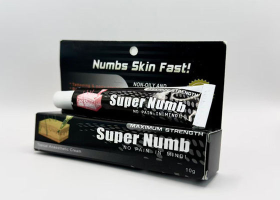 China 10G maquillaje permanente para tatuajes super entumecedores Crema anestésica para cejas / labios / esmalte proveedor