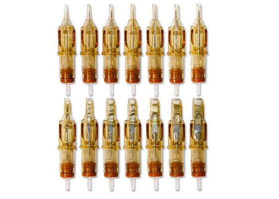 China 20pcs/caja Cartucho amarillo tatuaje ceja agujas de maquillaje permanente proveedor