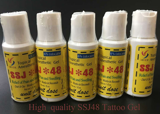 China Crema anestésica para tatuajes de labios de cejas 6% para adormecer SSJ*48 Gel anestésico para tatuajes proveedor