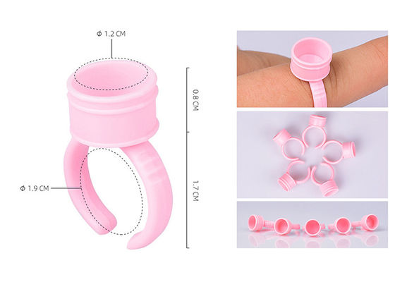 China Diámetro tinta plástica rosada Ring Tattoo Holer Equipment Supplies del 1.5cm/del 1.2cm proveedor