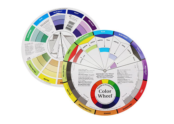 China 12 colores pigmentan fuentes de mezcla de la guía de la carta de la rueda de color proveedor
