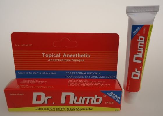 5% PMU Dr. Numb alivio del dolor dolor tópico crema anestésica para tatuajes proveedor