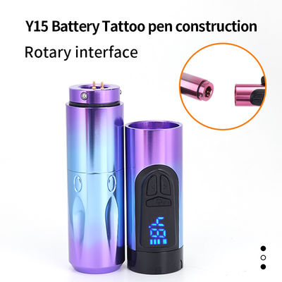 14500mAh Batería de reserva de energía Máquina de tatuaje inalámbrico con pantalla LCD y batería reemplazable Diseño de aluminio de aeronaves proveedor
