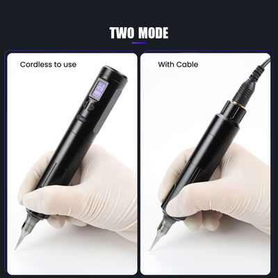 10W Dermógrafo inalámbrico Máquina de tatuaje Máquina de maquillaje permanente inalámbrica Conector RCA Máquina de cuerpo Largura 24 * 132.4mm proveedor