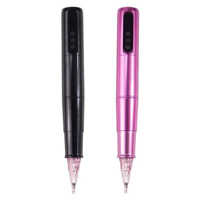 Micropigmentación del cuero cabelludo ceja labios amarillos cartuchos de tatuaje rotativos pluma acero inoxidable con batería eléctrica proveedor