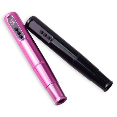 Micropigmentación del cuero cabelludo ceja labios amarillos cartuchos de tatuaje rotativos pluma acero inoxidable con batería eléctrica proveedor
