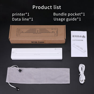 Mini impresora de plantilla de tatuaje de 12000mAh, máquina fotocopiadora térmica, impresora de transferencia inalámbrica, máquina impresora de tatuajes proveedor