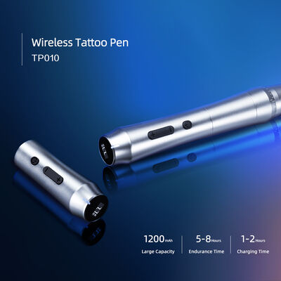 Pluma de tatuaje eléctrica inalámbrica Máquina de maquillaje permanente inalámbrica con doble batería Arma de tatuaje de cejas proveedor