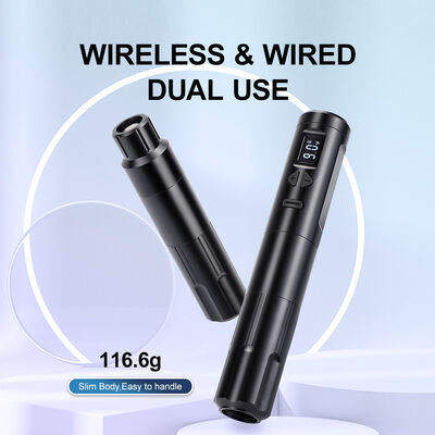 Dermógrafo inalámbrico Máquina de tatuaje eléctrico Máquina de maquillaje permanente inalámbrico Aluminio 2 cabezas de batería Modelo de conector RCA proveedor