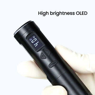 Dermógrafo inalámbrico Máquina de tatuaje eléctrico Máquina de maquillaje permanente inalámbrico Aluminio 2 cabezas de batería Modelo de conector RCA proveedor