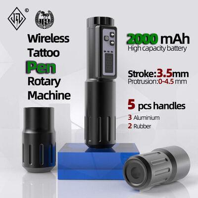 Electric LCD Display 2000mAh Battery Tattoo Gun RCA Wireless Rotary Tattoo Machine Pen Kit  for Tattoo Artist proveedor