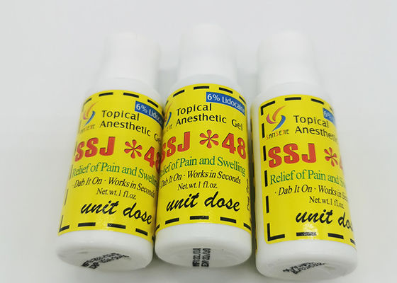 SSJ48 Crema para adormecer tatuajes y cejas Microblading Gel indoloro proveedor