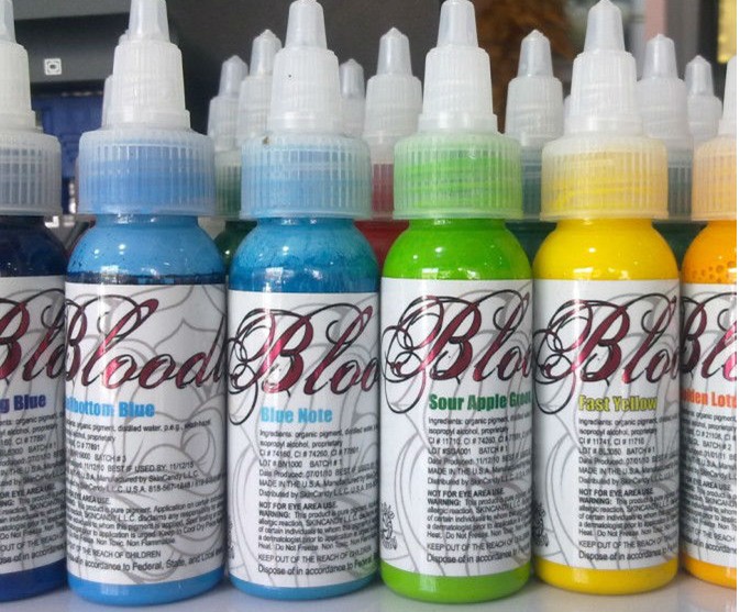 Tinta eterna profesional del tatuaje del cuerpo de la piel del Bloodline de la tinta del tatuaje 0