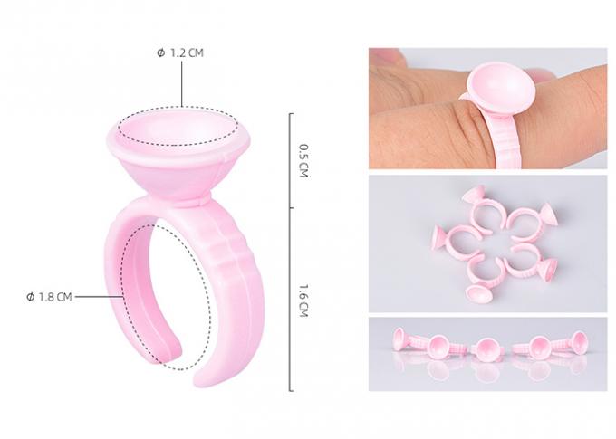Diámetro tinta plástica rosada Ring Tattoo Holer Equipment Supplies del 1.5cm/del 1.2cm 0