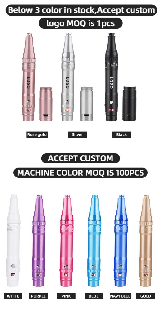 Máquina de tatuaje de cejas de batería profesional con protrusión de aguja de 0-3.5 mm y diseño inalámbrico 6