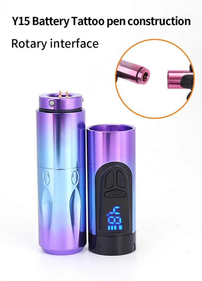 14500mAh Batería de reserva de energía Máquina de tatuaje inalámbrico con pantalla LCD y batería reemplazable Diseño de aluminio de aeronaves 4