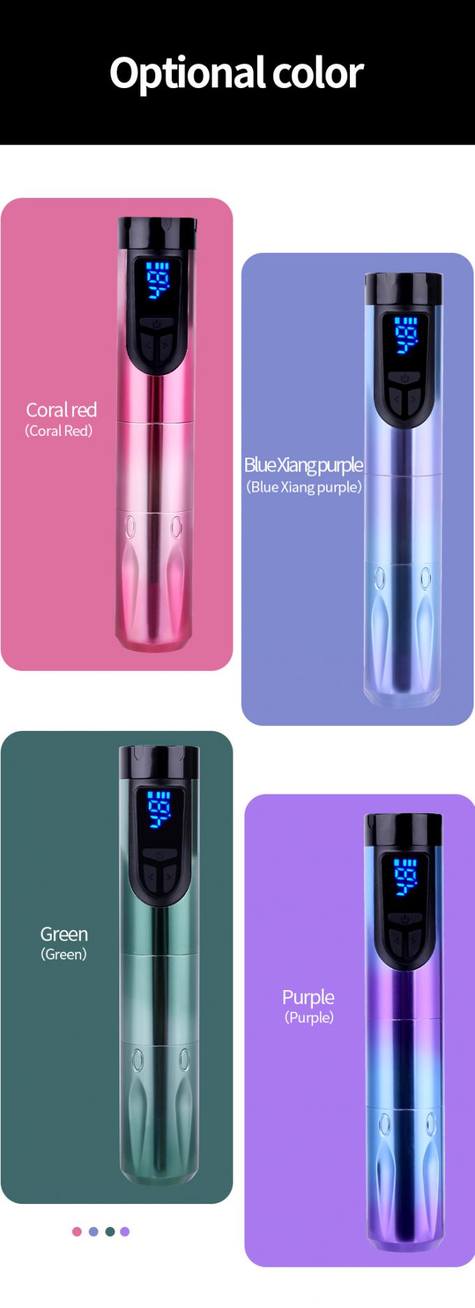 14500mAh Batería de reserva de energía Máquina de tatuaje inalámbrico con pantalla LCD y batería reemplazable Diseño de aluminio de aeronaves 5