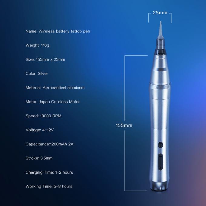 M&aacute;quina de dermograf&iacute;a inal&aacute;mbrica SPMU ceja inal&aacute;mbrica maquillaje permanente cartucho universal m&aacute;quina de microblading l&aacute;piz de tatuaje 2