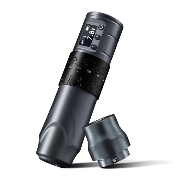 Arma de tatuaje inalámbrica de 1500mAh INKONE SABER Coreless Machine Pen de tatuaje potente motor de largo curso de 4,2 mm Aluminio de avión 4