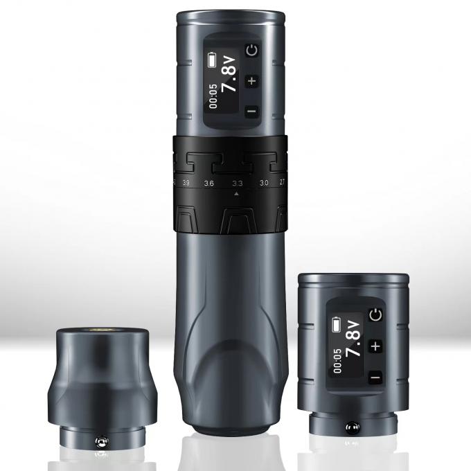 Arma de tatuaje inalámbrica de 1500mAh INKONE SABER Coreless Machine Pen de tatuaje potente motor de largo curso de 4,2 mm Aluminio de avión 7