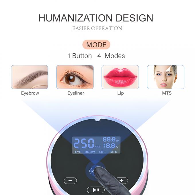 Kit de máquina de microblading digital profesional con una pluma rotativa permanente para tatuajes 5