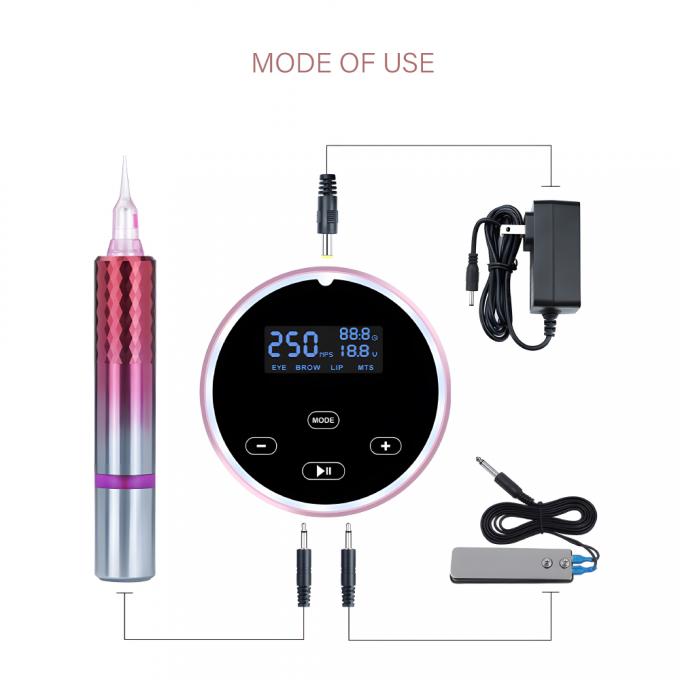 Kit de máquina de microblading digital profesional con una pluma rotativa permanente para tatuajes 7