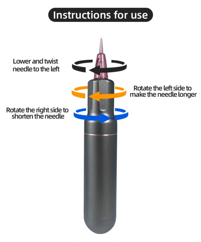 Dispositivo de micropigmentación del cuero cabelludo tipo pistola eléctrica SMP con maquillaje permanente y máquina de tatuaje de motor suizo en azul negro 5