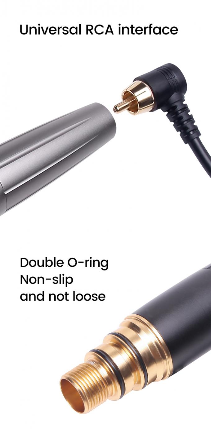 Motor sin núcleo Acero inoxidable Rojo Microblading Ceja labios Eyeliner Arma de tatuaje 3