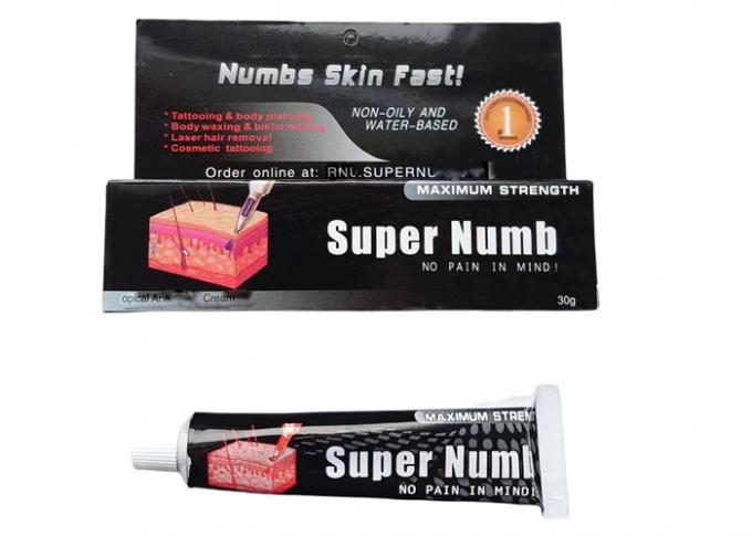 30G Super anestésico para tatuajes Crema anestésica para adormecer la piel para tatuajes / perforaciones corporales 0