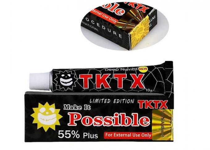 Crema anestésica tópica Black Tktx al 55% para eliminación de tatuajes con láser, 10g 0