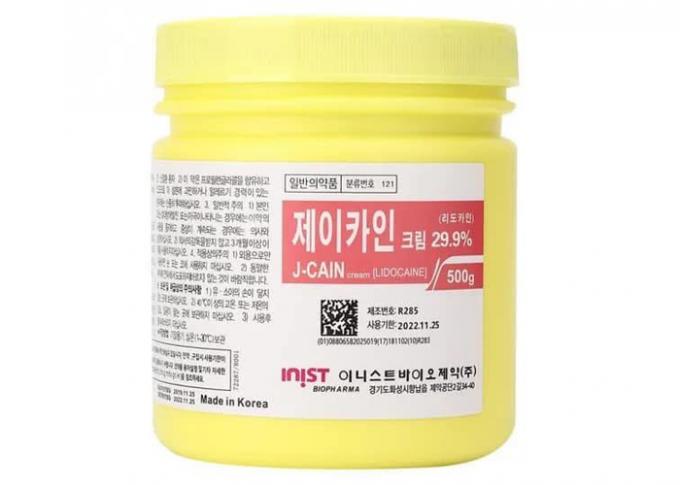 290,9% J-CAIN Corea Crema anestésica tópica para la belleza Blanco 500G Crema 0