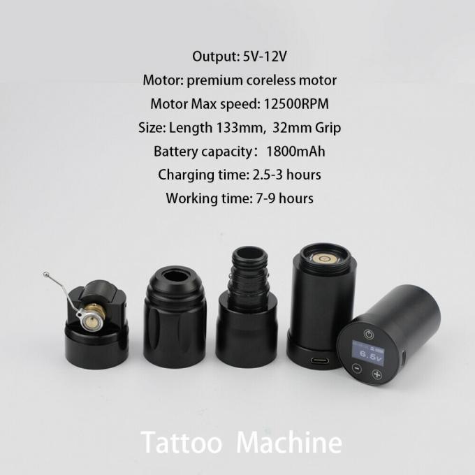 Display de pantalla t&aacute;ctil LCD digital de la marca INKONE NARW 1800mAh Bater&iacute;a Pluma de tatuaje M&aacute;quina de micropigmentaci&oacute;n M&aacute;quina de tatuaje inal&aacute;mbrica 2