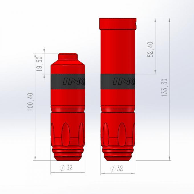 Display de pantalla t&aacute;ctil LCD digital de la marca INKONE NARW 1800mAh Bater&iacute;a Pluma de tatuaje M&aacute;quina de micropigmentaci&oacute;n M&aacute;quina de tatuaje inal&aacute;mbrica 6