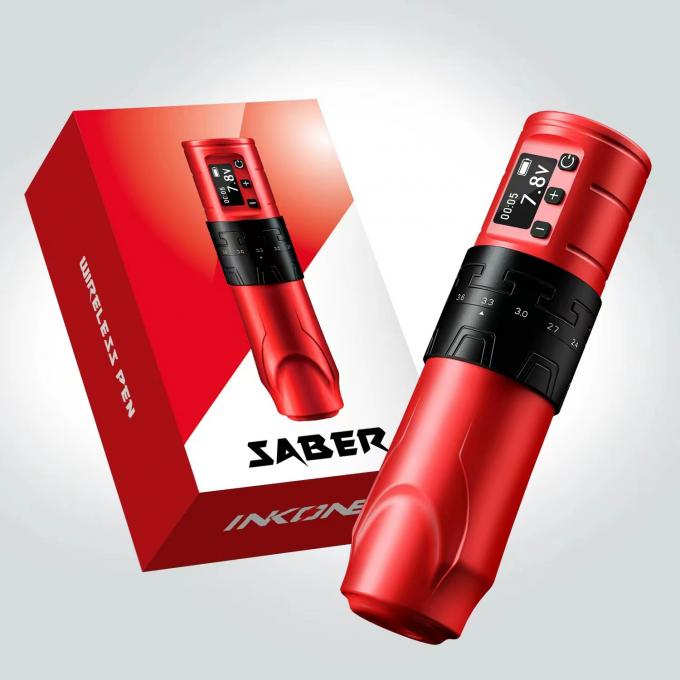 INKONE Marca Stroke 2.4-4.2mm Motor Sin N&uacute;cleo M&aacute;quina de Tatuaje Pluma de Tatuaje Inal&aacute;mbrica 18