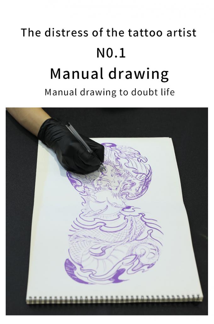 Mini impresora de plantilla de tatuaje de 12000mAh, m&aacute;quina fotocopiadora t&eacute;rmica, impresora de transferencia inal&aacute;mbrica, m&aacute;quina impresora de tatuajes 0