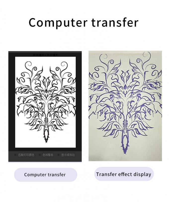 Mini impresora de plantilla de tatuaje de 12000mAh, m&aacute;quina fotocopiadora t&eacute;rmica, impresora de transferencia inal&aacute;mbrica, m&aacute;quina impresora de tatuajes 18