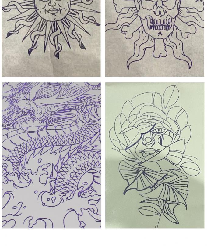 Mini impresora de plantilla de tatuaje de 12000mAh, m&aacute;quina fotocopiadora t&eacute;rmica, impresora de transferencia inal&aacute;mbrica, m&aacute;quina impresora de tatuajes 22