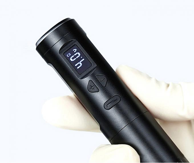 Derm&oacute;grafo inal&aacute;mbrico M&aacute;quina de tatuaje el&eacute;ctrico M&aacute;quina de maquillaje permanente inal&aacute;mbrico Aluminio 2 cabezas de bater&iacute;a Modelo de conector RCA 20